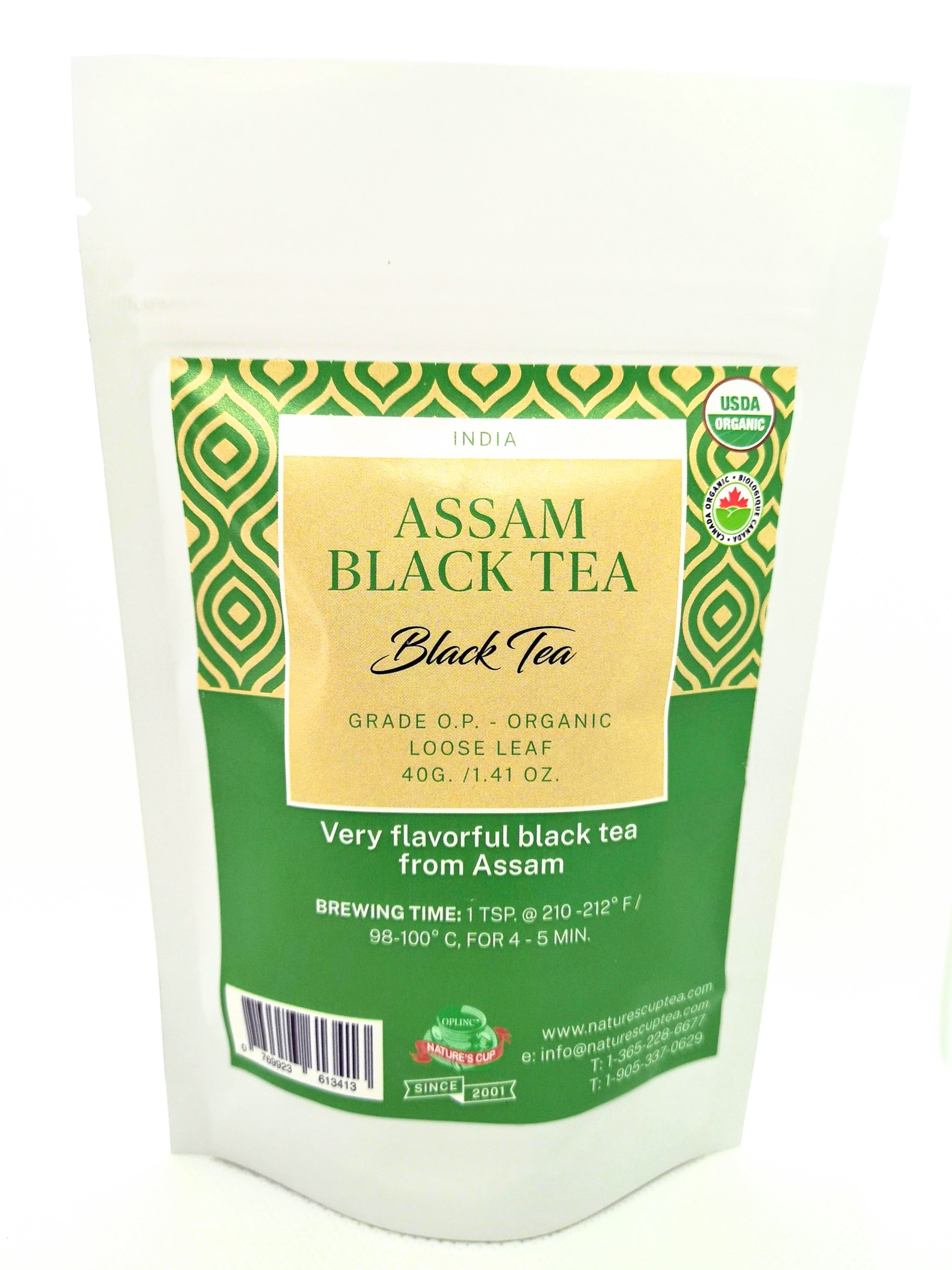 Assam Organic Black Tea-40g, India.