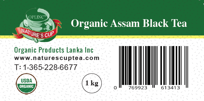 Organic Assam Black Tea. Natures Cup Tea, Oakville, Canada