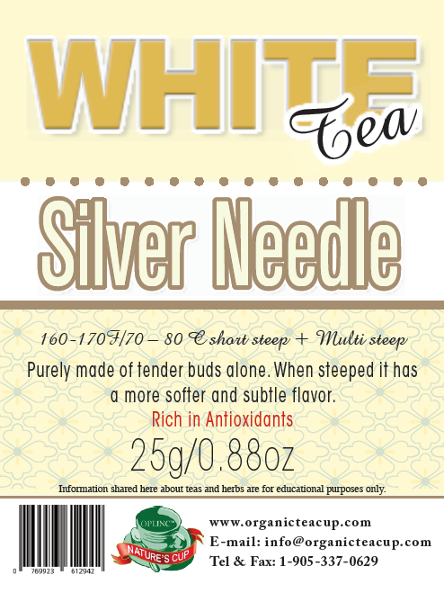 White Tea (Silver Needle), Natures Cup Tea, Oakville , Canada