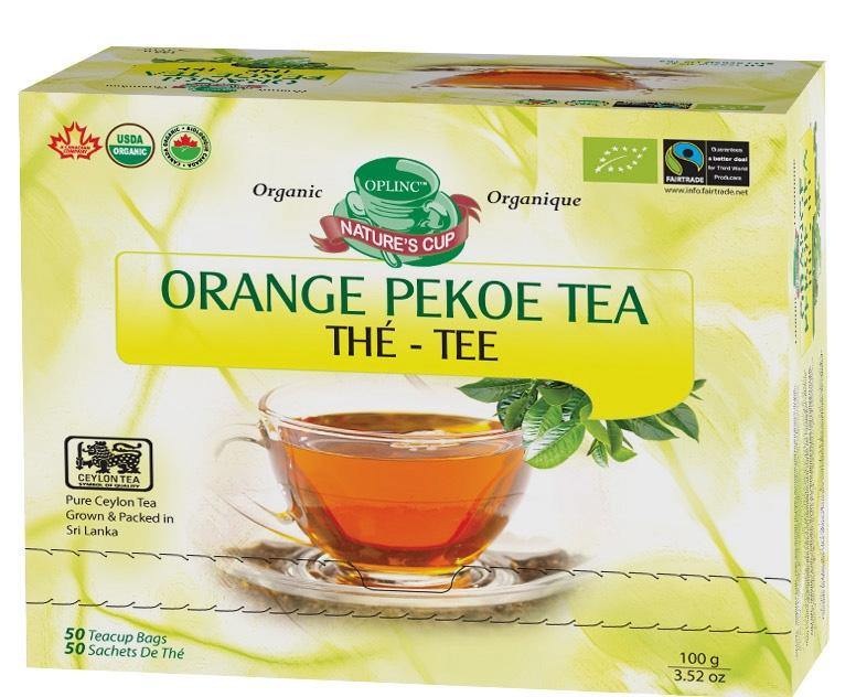 Organic Black Tea- Orange Pekoe 50 - Natures Cup Tea